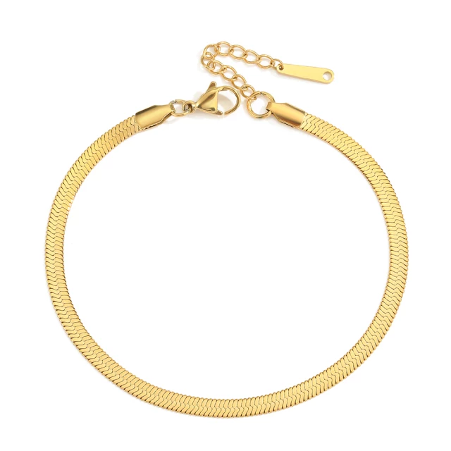 18K Gold Plated Snake String Bracelet